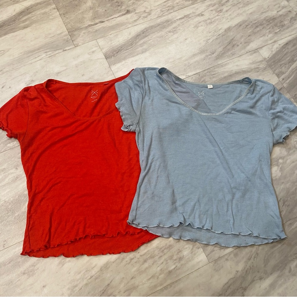 Ribbed Tee Set